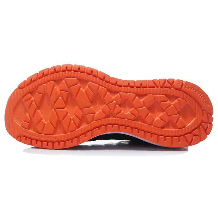 Li Ning Дышащие повседневные кроссовки с мягкой амортизацией, низкие, мужские, черные с белым ARSR019-2