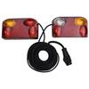 Trailer Lights 2 Pcs Red 23x6x13 Cm 12V Classic Bulb