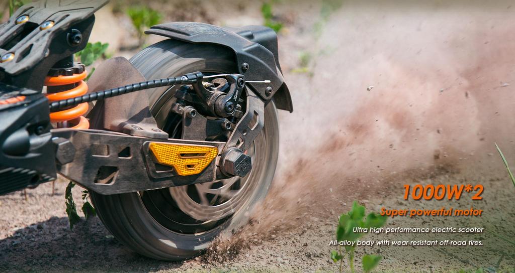 KuKirin Электросамокат G2 Master Запас хода 70 км и Максимальная скорость 60 км/ч, 10'' Внедорожные шины, 2000 Вт Двойной двигатель Полностью алюминиевый корпус Складной самокат(НЕТ ЭБЭ)