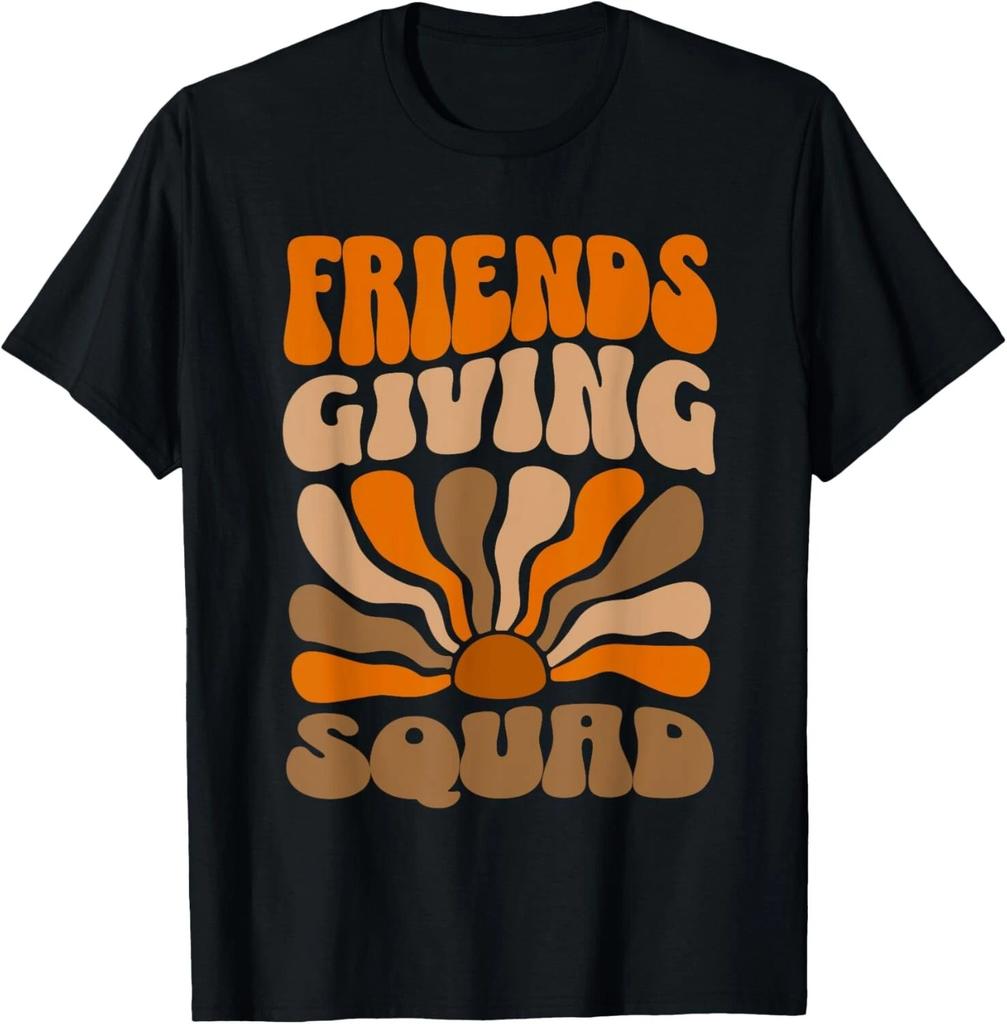 Friendsgiving Squad Shirt Womens Thanksgiving Squad T- Shirt