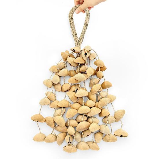 Браслет-погремушка из семян качо, браслет на ногу, африканский шейкер, браслет из скорлупы ореха, натуральные ударные музыкальные инструменты