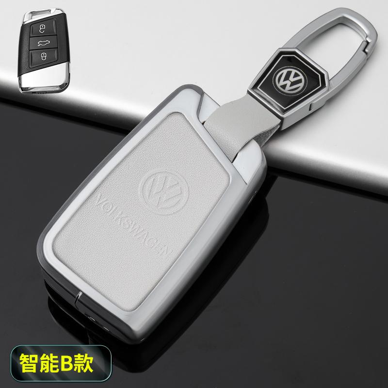 abcd1 Zinc Alloy Car Remote Key Case Cover Shell Protection Auto Keychain Accessories For VW Volkswagen Passat B8 Tiguan Magotan Golf