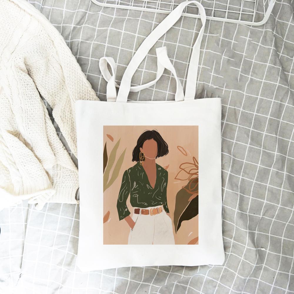 Harajuku Punk Vintage Y2k Эстетическая женская сумка с принтом Vaporwave Art Grunge School Bag Эстетичная холщовая сумка Большая вместительная сумка-шоппер