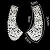 Black And White I Embroidery Hollow Milk Silk Water-Soluble Decoration With Clothing Collar Diy Sewing Lace Accessories
