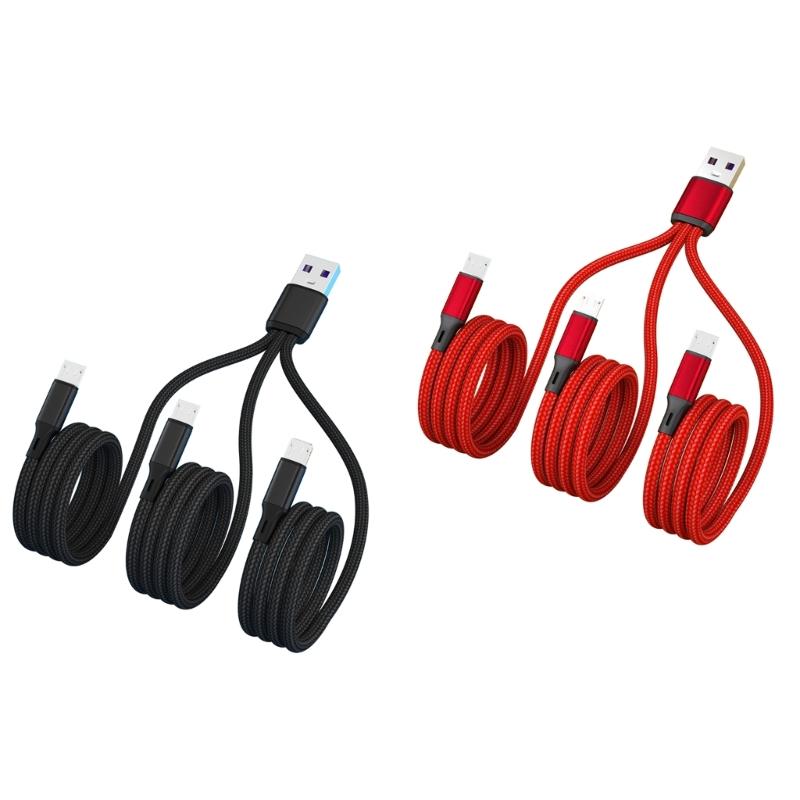 3-портовый кабель-разветвитель Micro USB на USB 2.0 для зарядки, USB2.0 на Micro USB конвертер для смартфонов, планшетов