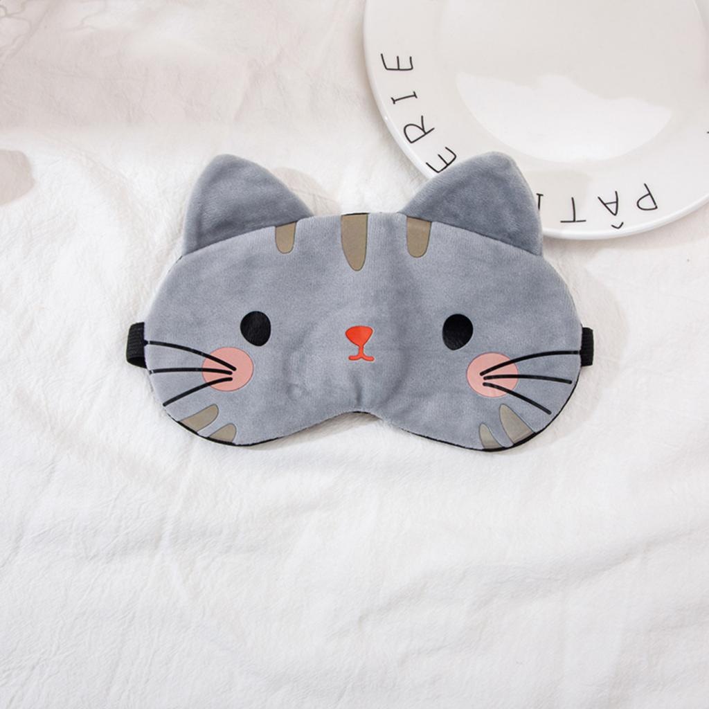 Plush Cartoon Ice And Hot Compress Sleeping Eye Mask For Children Universal Winter Home 10ml