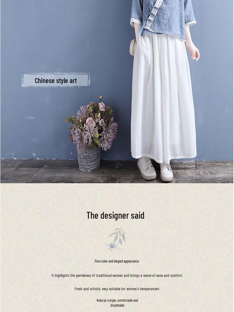 Women's Cotton Linen V-Neck Cardigan - Loose Fit, 3/4 Sleeve, Summer Retro Color Block Design