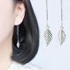 Серьги, Женские Японские и Корейские Серии Мори, Серьги Сладкий Лист, Простые и Универсальные Длинные Серьги с Бахромой, Серьги, Источник Амой
