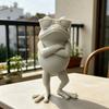 Лягушка, напечатанная на 3D-принтере, Мини-украшение для рабочего стола, Имитация модели лягушки в солнцезащитных очках со скрещенными руками, Стоящая лягушка для стола, Салона автомобиля