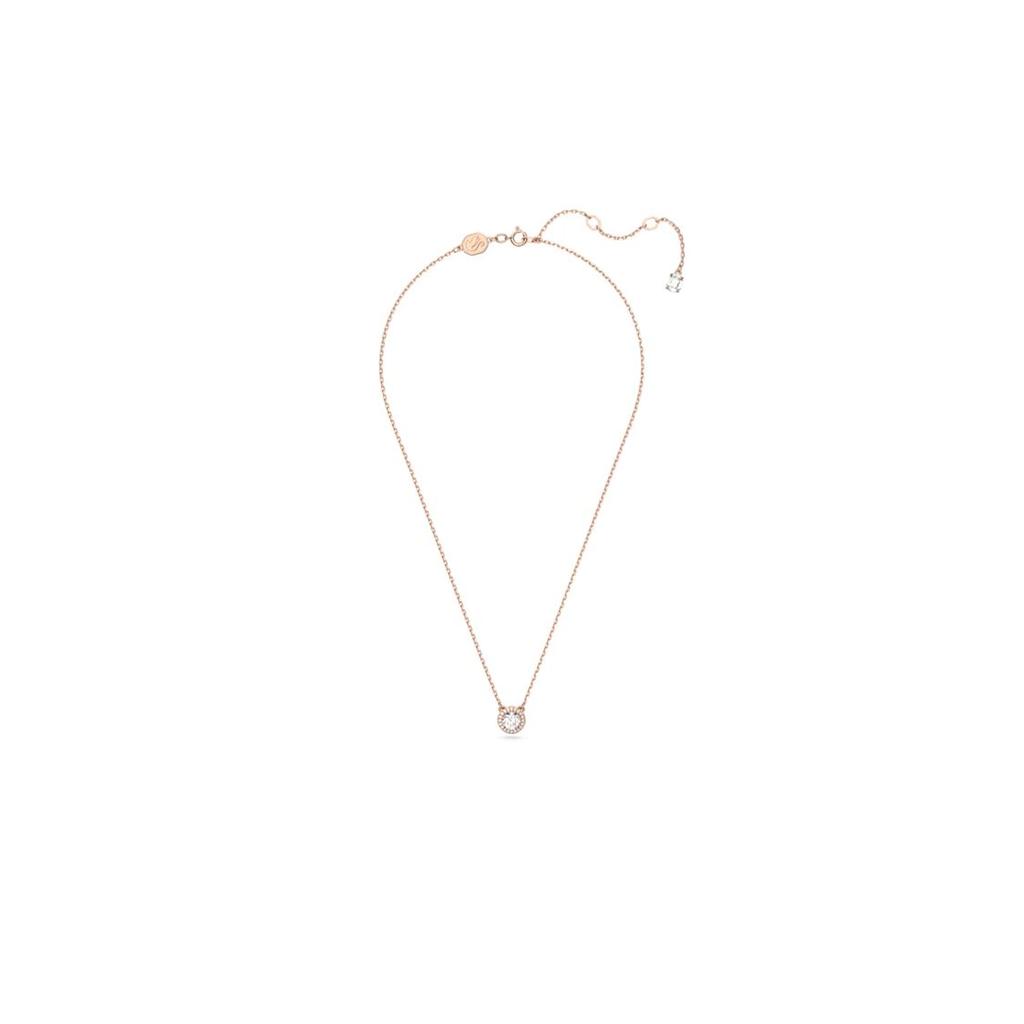 Swarovski Una Angelic Fashionable Elegant Cubic Zirconia Necklace Women necklace White Rose-Gold 5636272