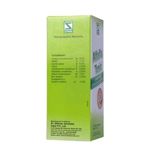 Тоник с Люцерной без сахара (500 мл), Alfalfa Tonic Sugar Free,  Schwabe