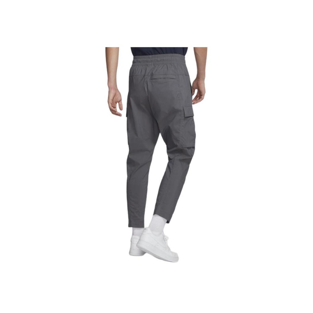 Nike Однотонные брюки-карго с кружевными карманами, мужские брюки, угольно-серые, BV3128-021