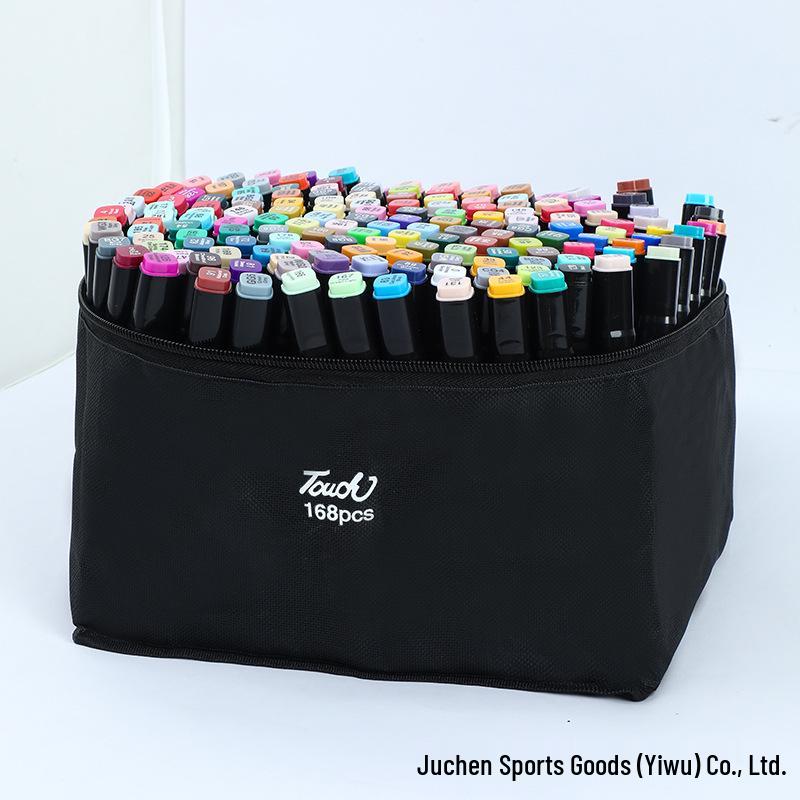 48-Color Dual Tip Alcohol-Based Marker Set for Kids, Quick-Drying Art Pens