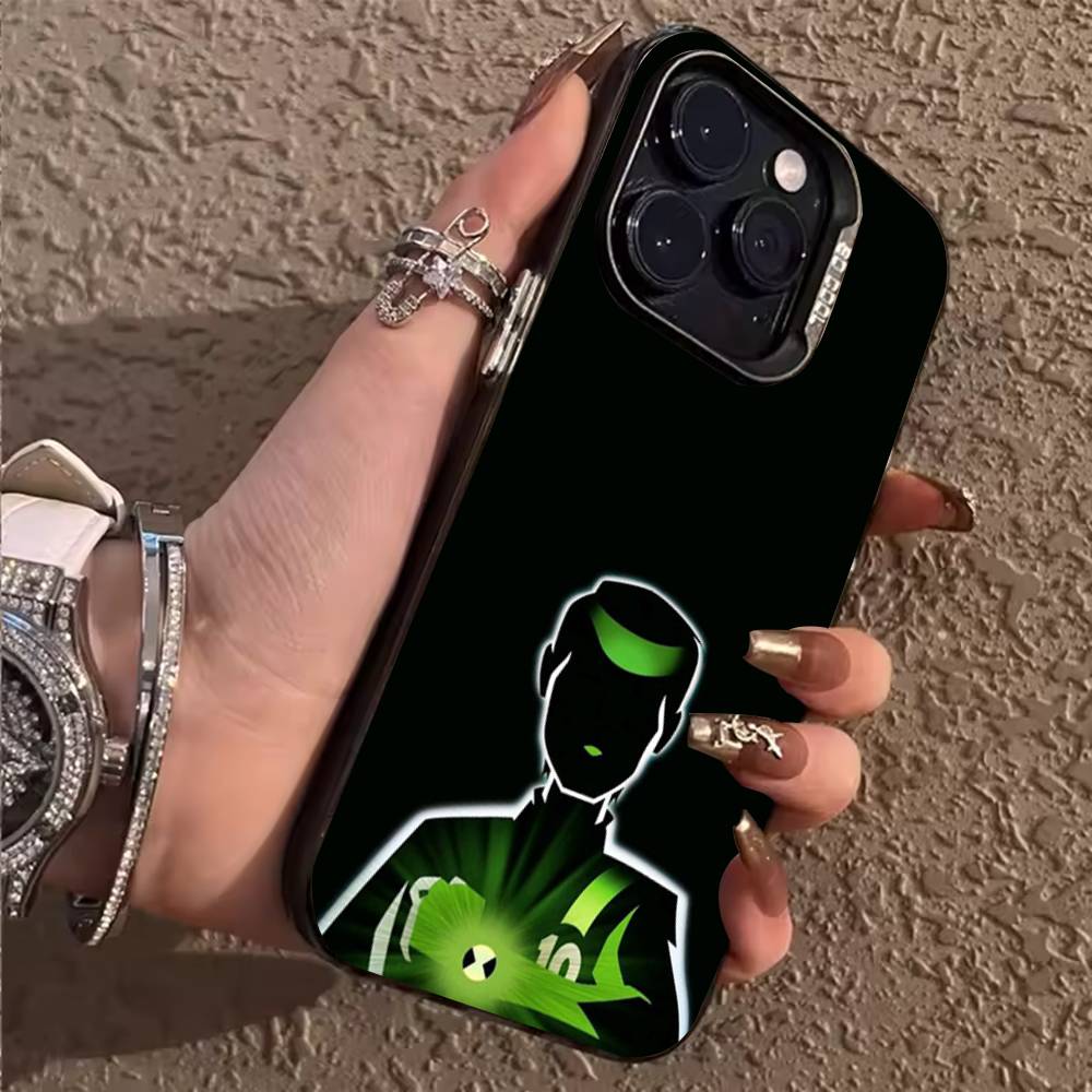 Чехол для телефона-часов B-Ben10 O-Omnitrix для iPhone 17,16,15,14,13,12,11,Pro,X,XS,Max,Plus Мягкий Черный Чехол