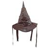Cosplay Sorting Hat Leather Halloween Ornament Large Ruched Witch Hat  Halloween Party