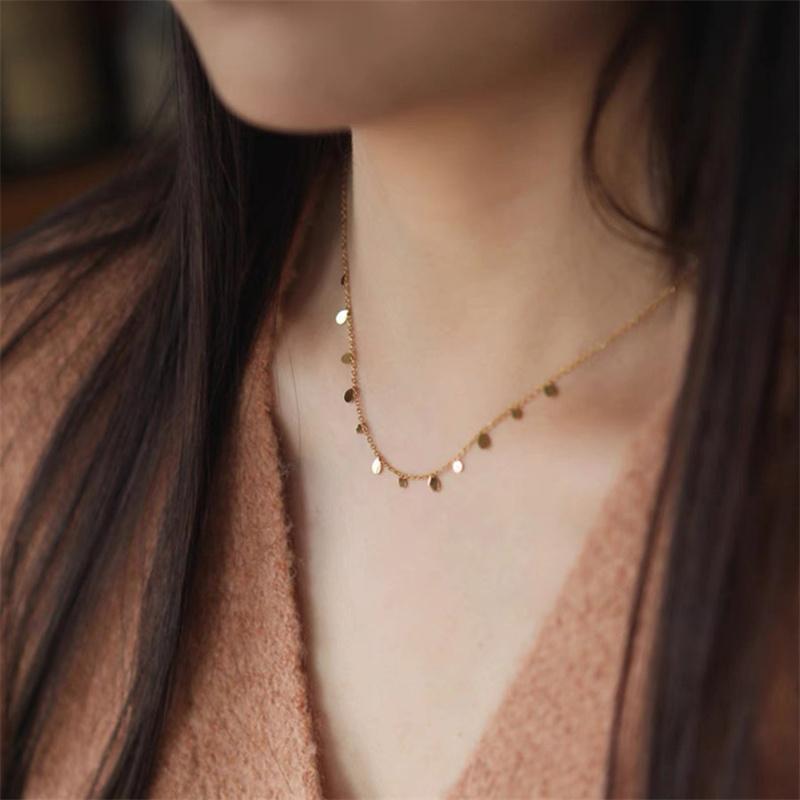 Европа И Соединенные Штаты Взрыв Маленький Круглый Подвеска Ручной Работы Цепочка на Ключицу Чокер Ожерелье Девушка