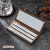 24/36/42/48 Grids Portable Bamboo Wood Square Nail Polish Palette Case Nail Art Painting Storage Box Empty Diy Nail Polish Glue