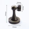 Luxury Cylindrical Brass Magnetic Door Holder Stopper Bedroom Brass Magnetic Suction Anti-Collision Door Stopper
