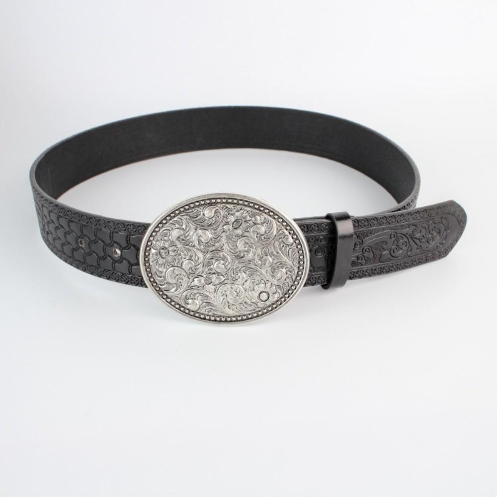 Западный ковбойский ремень из искусственной ПУ кожи, винтажный пояс для талии, модный ремень с пряжкой, мужской, женский