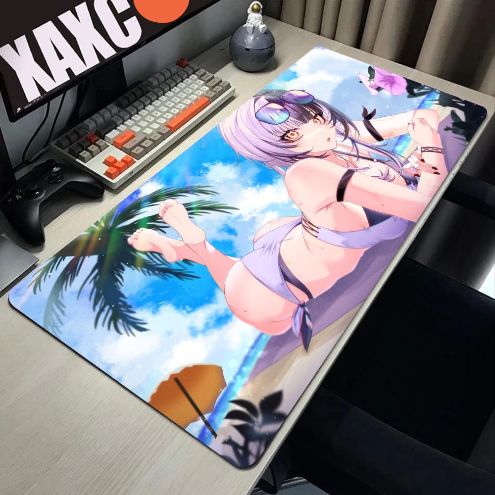 Коврик для мыши Игровой Компьютер Ноутбук ПК Shiori Novella Коврик для мыши Ноутбук Игровые аксессуары Коврик для клавиатуры Hololive Аниме Девушка Настольный коврик