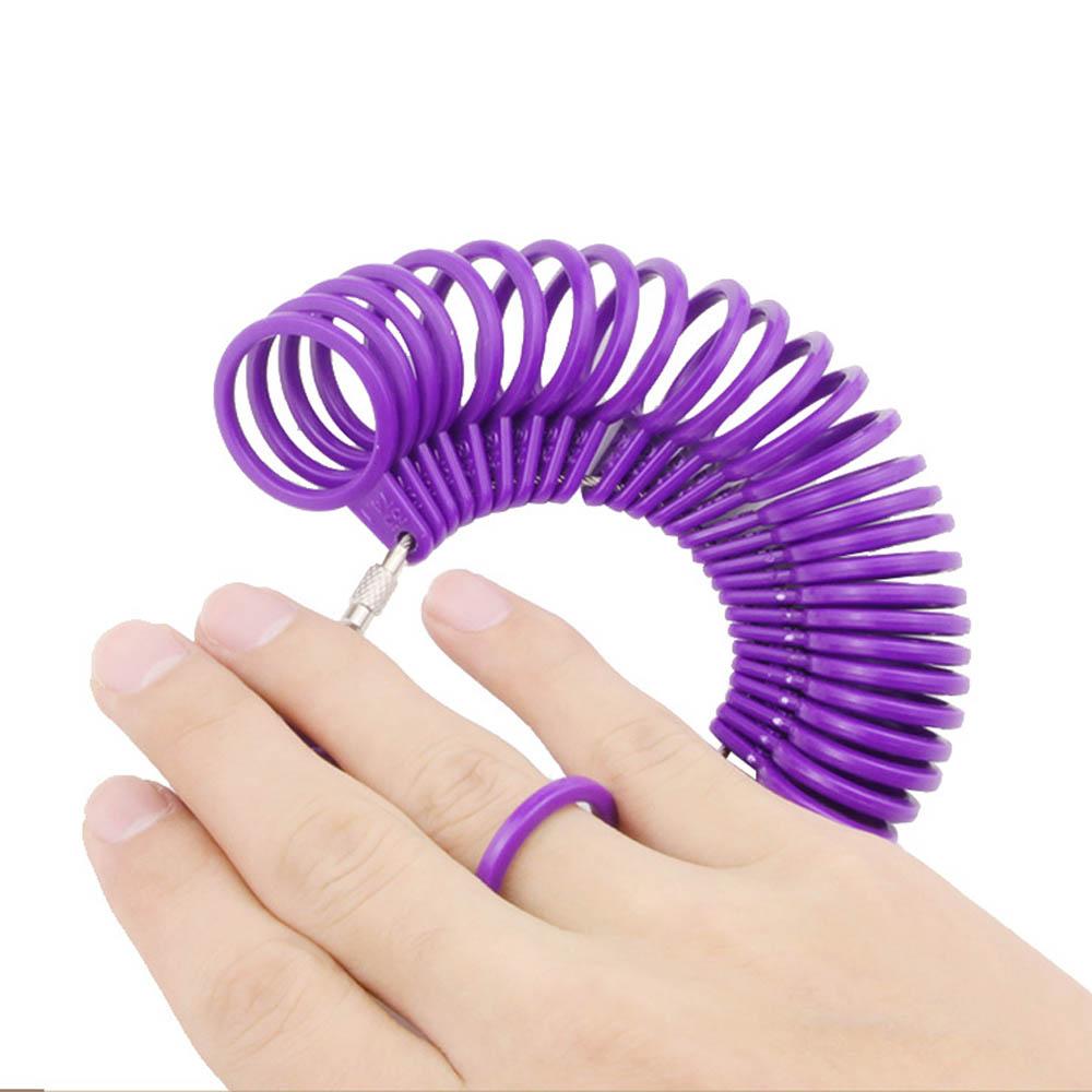 Portable US/UK Generic Standard Ring Finger Sizer Jewelry Measurement Loop Jeweler Gauge Tool