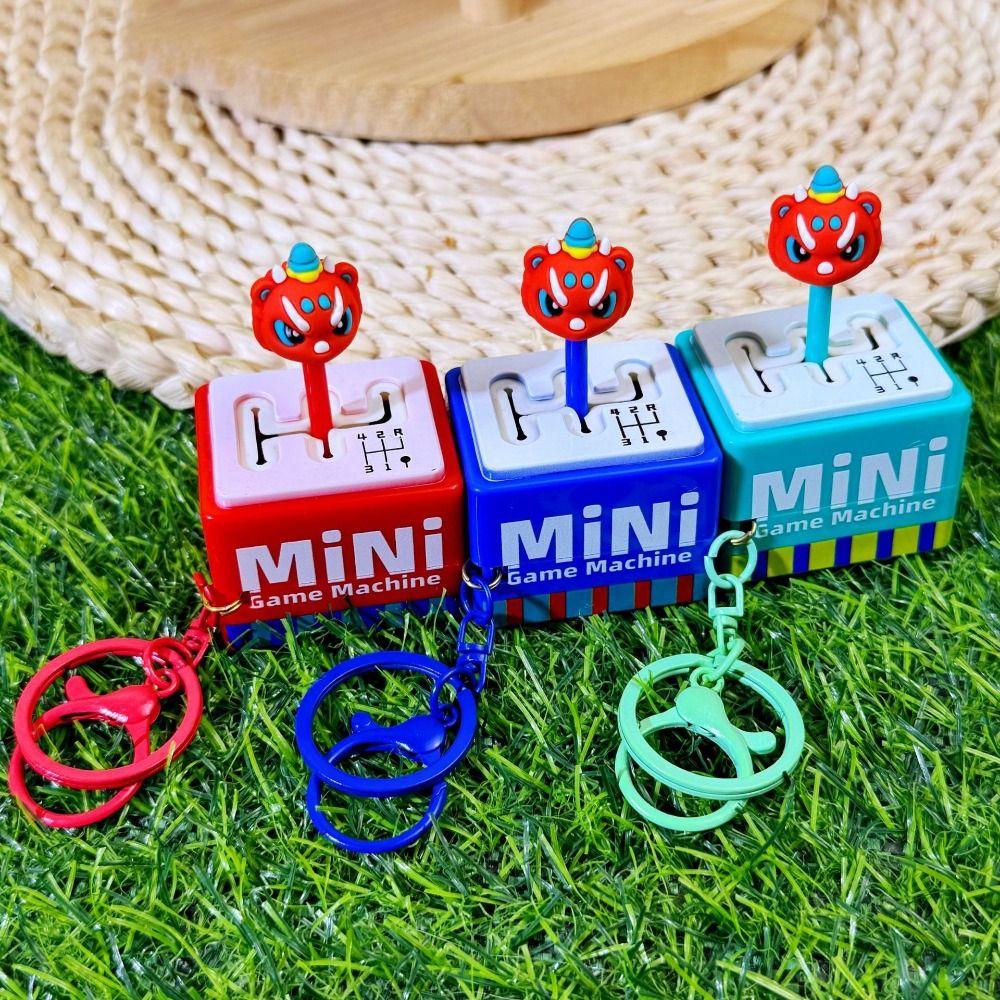 Electronic Gear Position Keychain Game Keychain Fingertip Button Key Ring Finger Toys