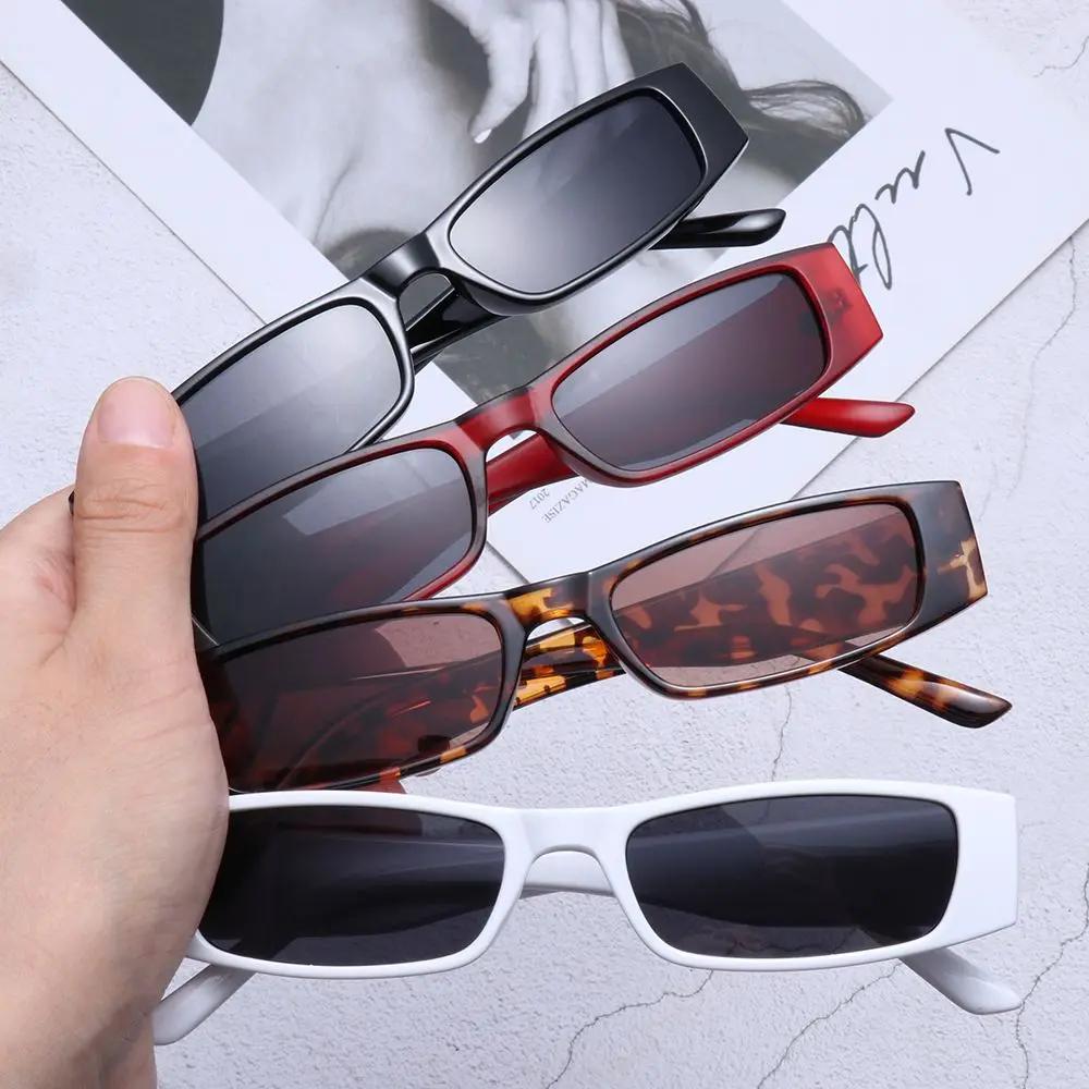Retro Rectangle Sunglasses Women Brand Designer Fashion Small Frame Sun Glasses For Female Trend Glasees Ladies UV400