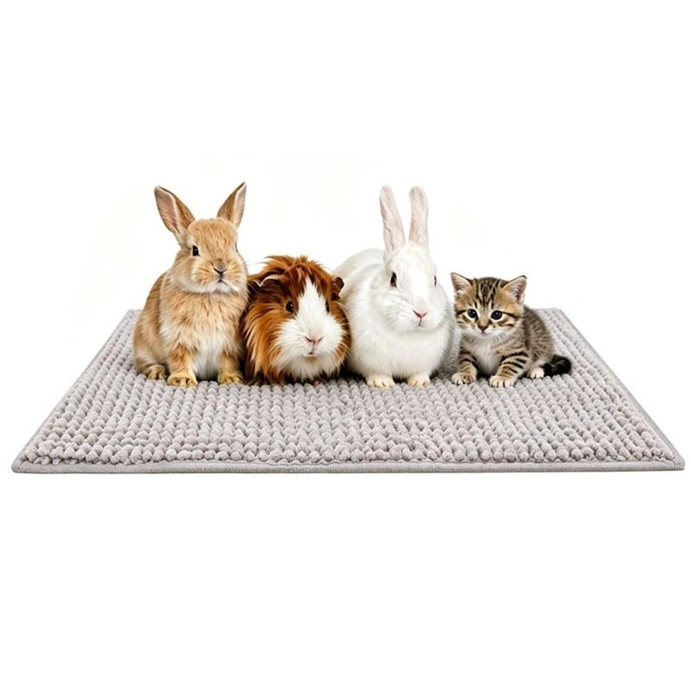 Washable Guinea Pig Cage Liner Non Slip Fleece Bedding Mat Soft Washable Pet Pad Guinea Pig