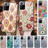 Art Flowers Banana Leaf Tempered Glass Shell Phone Case For XiaoMi Redmi Note 10 9S 8 7 6 5 A 10t Pro 9T Cover Pre Cases