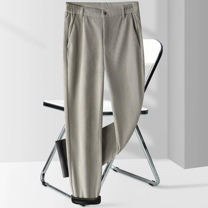 Мужские свободные вельветовые прямые повседневные брюки Cosy Up с высокой талией