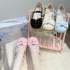 Sweet and Cute Bow Lolita Lolita Shoes 2025 New Summer Daily Versatile Mary Jane Small Leather Shoes