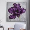 Современное настенное искусство Cuadros Decor, абстрактный большой фиолетовый цветок, холст, картина для декора гостиной, спальни, декоративные постеры с принтом