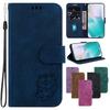 Retro Yoqimli Yo'lbars Charm G'ilofi LG V40 ThinQ/Stylo5/Stylo6/Stylo7/LG Velvet uchun Podstavkali Hamyon Kartalar uchun Bo'limli Kitob Muqovasi LG K42/K61/K40S/K50/Q60 uchun