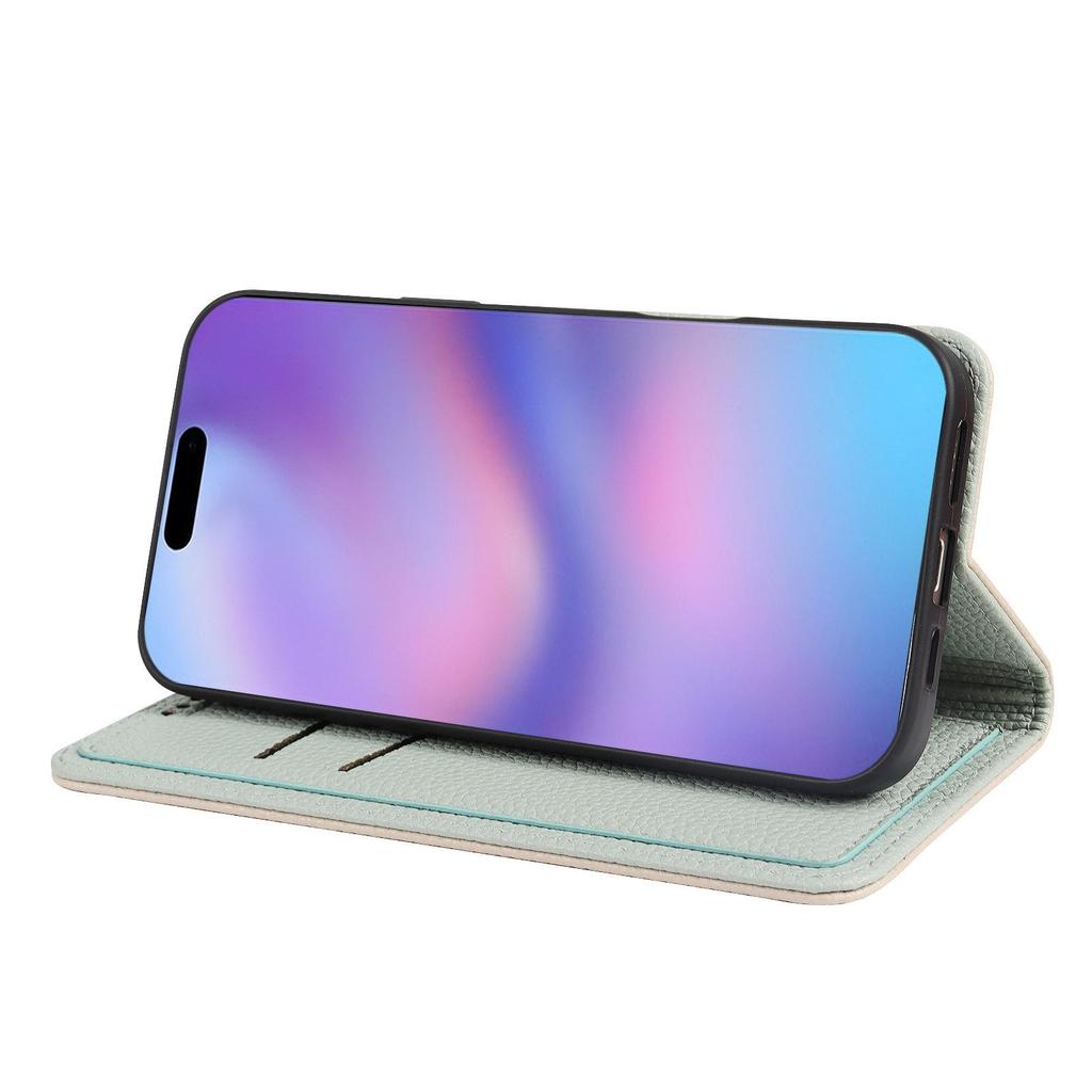 Подходит для Huawei Pura 90 Pro Max: Кожаный двухцветный чехол для телефона с магнитом и текстурой личи