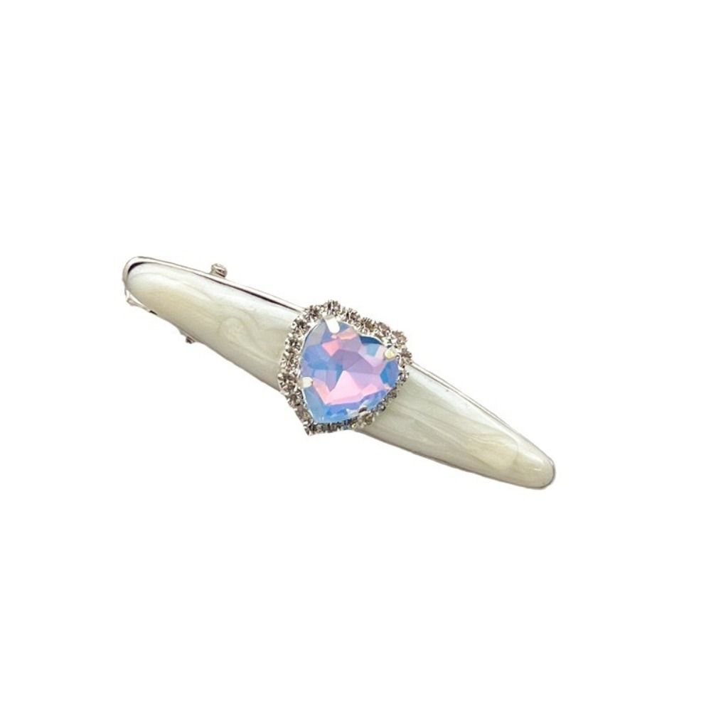5Pcs/Set Heart Shape Hair Clips Cool Shiny Hair Accessories Trendy Barrettes  Women Girls