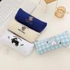 Simple Cartoon Icon Pencil Case Casual Cute Portable Girl Stationery Pen Pouch Back To School Supplies Makeup Bag