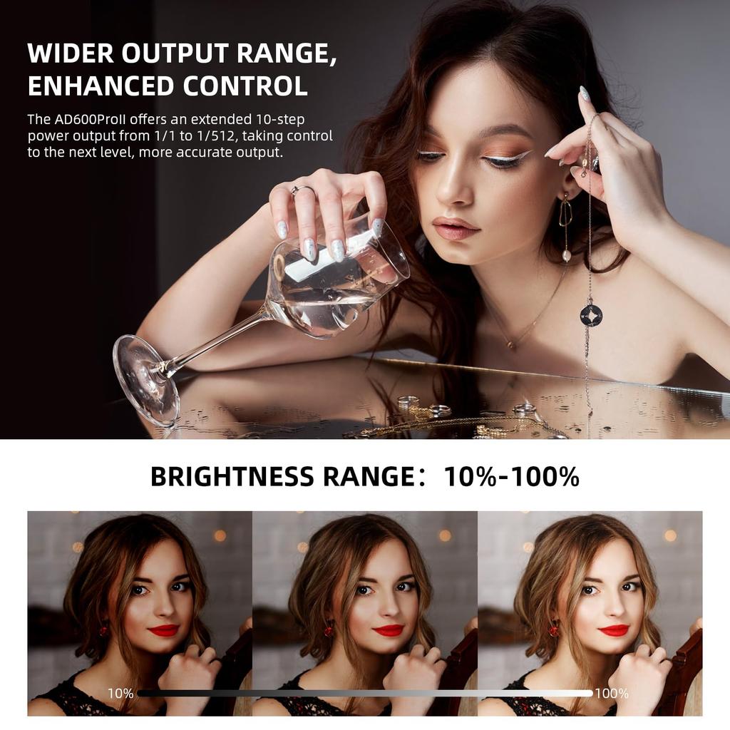 Authorized Godox AD600Pro II AD600ProII Monoblock Strobe 600Ws GN87 TTL HSS High Speed Sync Flash Recycle 40W Dual Color Temperature Modeling Lamp