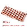 Precision M6 Welding Contact Tips 10pcs 0 6 1 2mm Style Torch Compatible