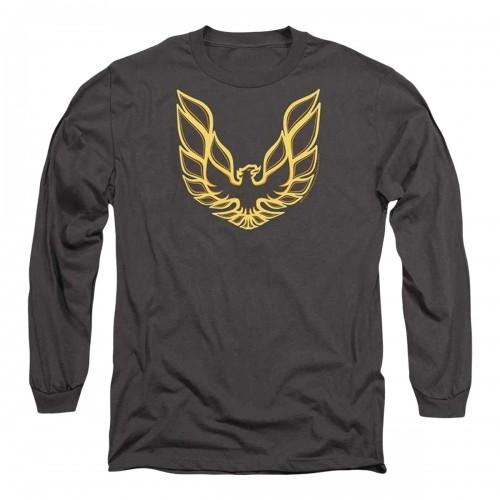 Pontiac Mens Iconic Firebird Long-Sleeved T-Shirt