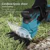 21v 2 IN 1 Rechargeable Handheld Grass Cutter Portable Garden Hedge Trimmer Cordless Electric Grass Shears