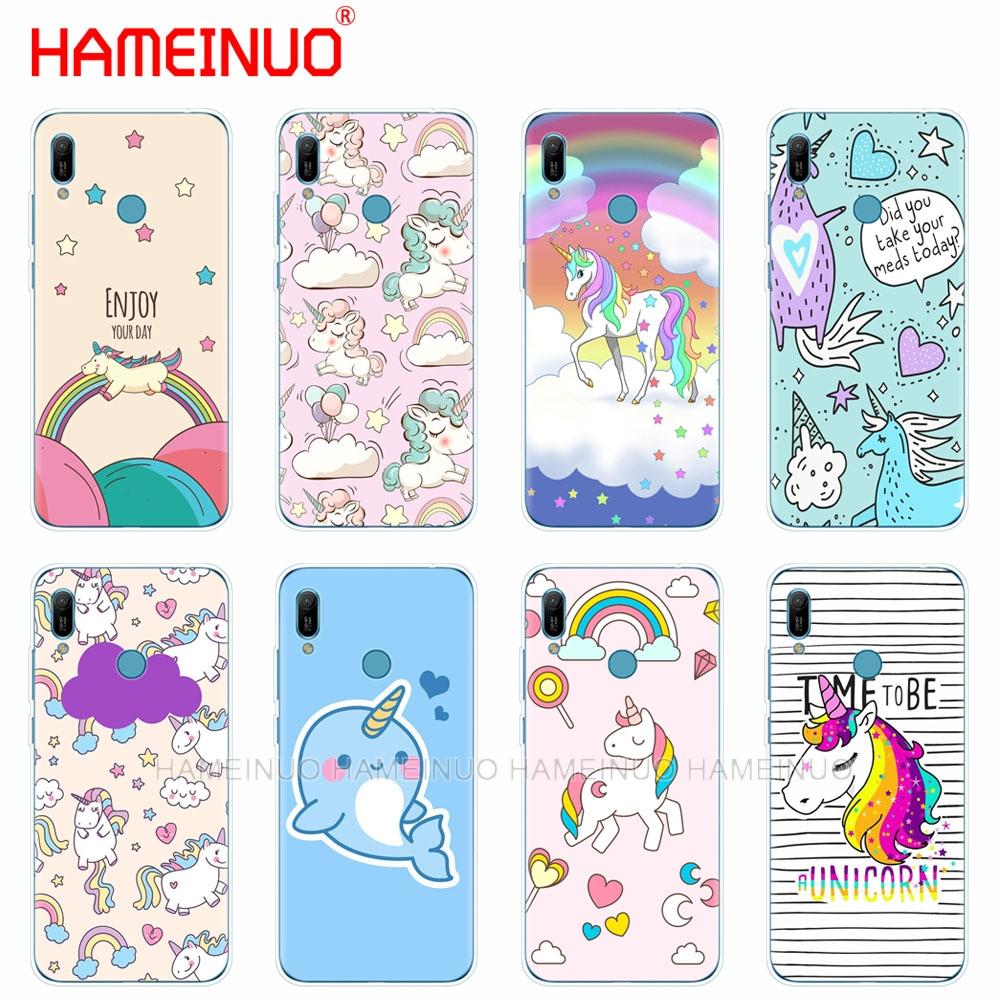 Силиконовый чехол для телефона huawei Y5 Y6 Y7 Y9 PRO PRIME 2019 honor 8s 8a 20 LITE PRO 10i view 20 V20 Unicorn Rainbow Jetpack