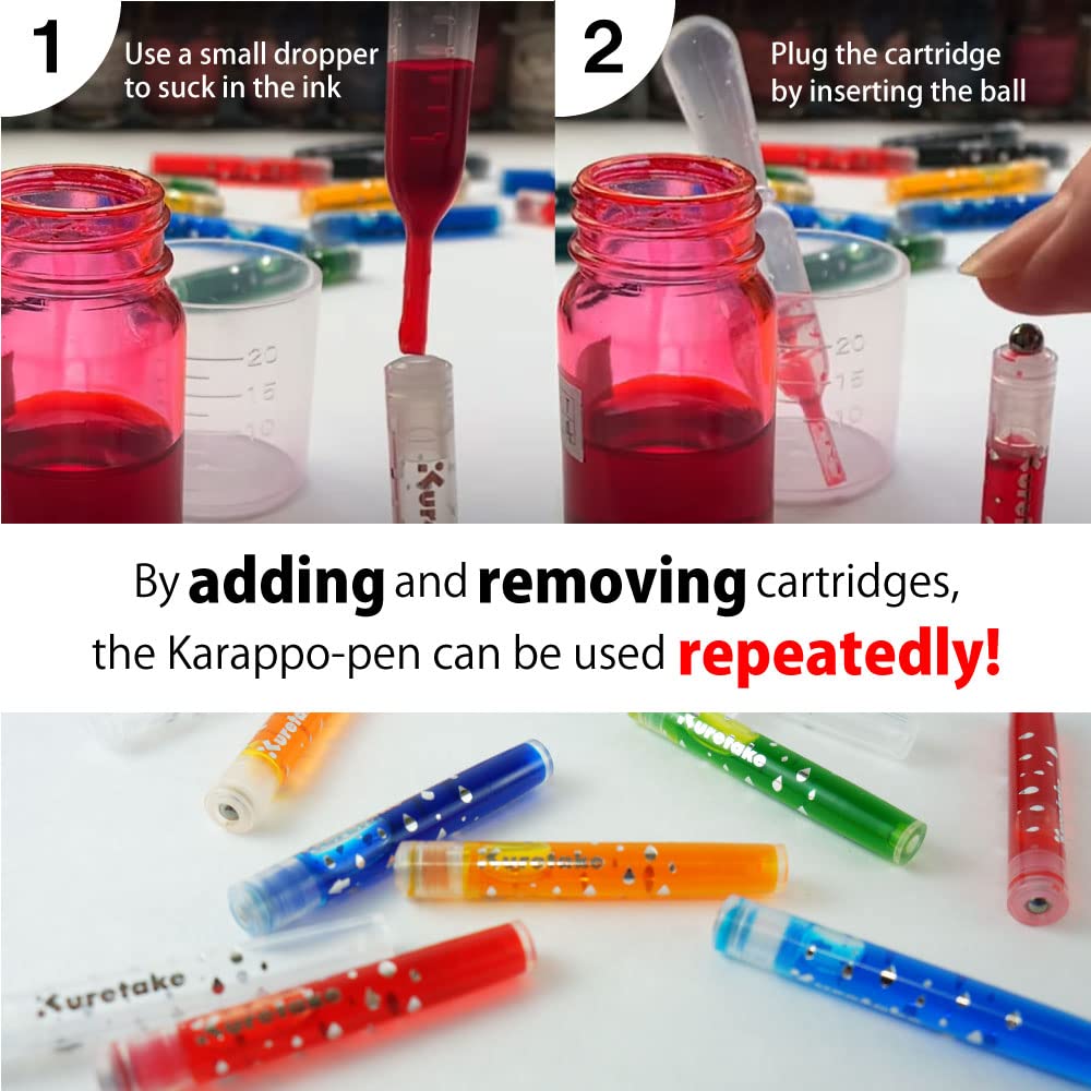 Контейнер для ручек Kuretake пустой картридж для ручек-кистей тип ECF160-602