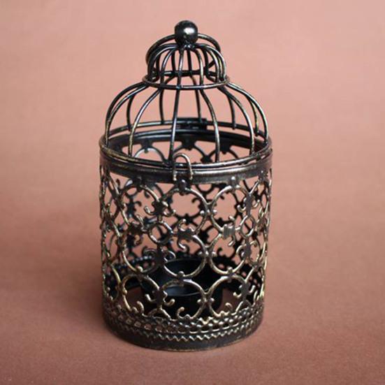 Винтажный полый подсвечник, подсвечник, фонарь, подвесной стол, украшение для дома