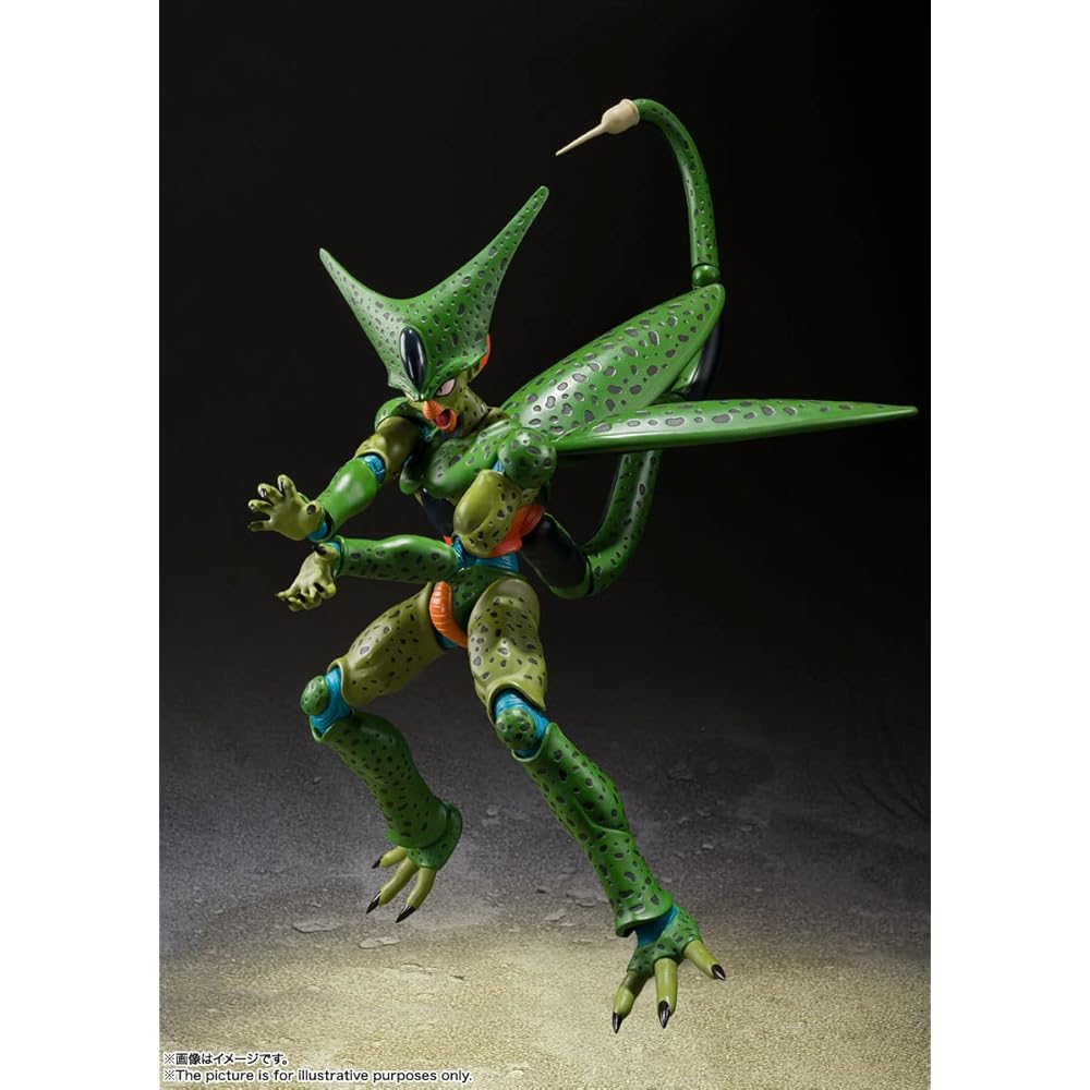TAMASHII NATIONS S.H.Figuarts Dragon Ball Z Cell First Form (Rerelease Edition) Approximately 170mm PVC & ABS Painted Movable Figure