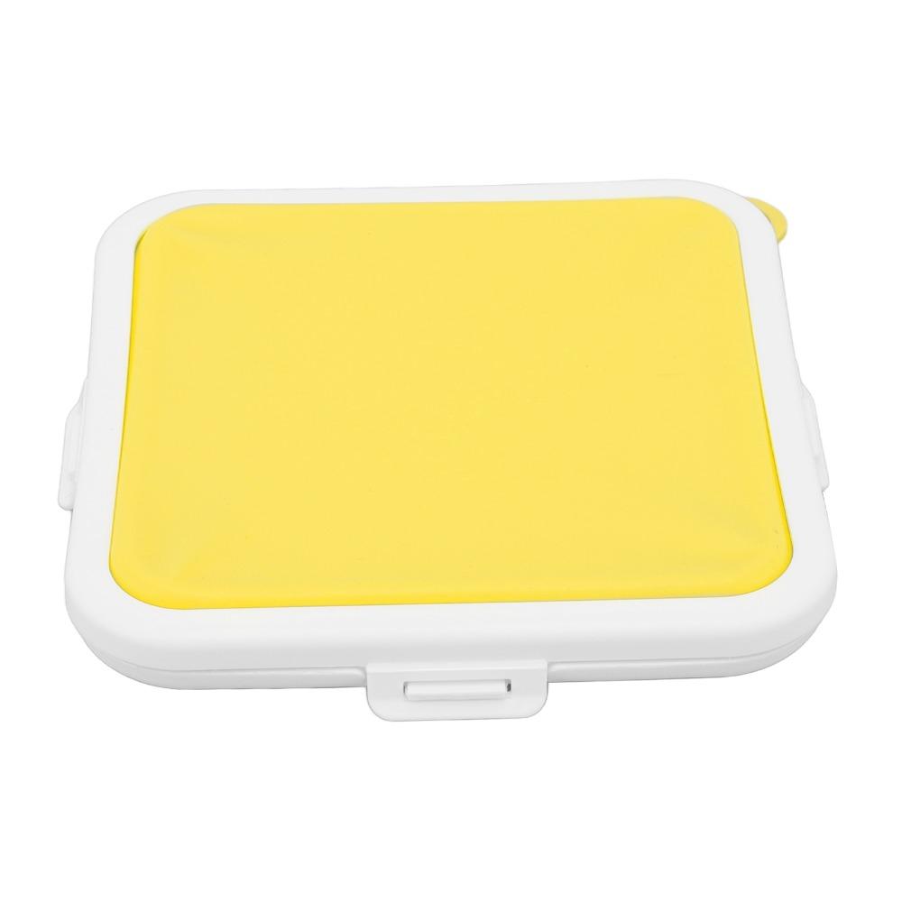 PP Silicone Material Sandwich Storage Box 3 Side Clips Food Snack Storage Sandwich Holder  For Work