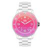 Авторизованный дистрибьютор Часы Ice watch 021440 Ice clear sunset прозрачные Розовые Маленькие [Ice watch] женские [ICE sunset]