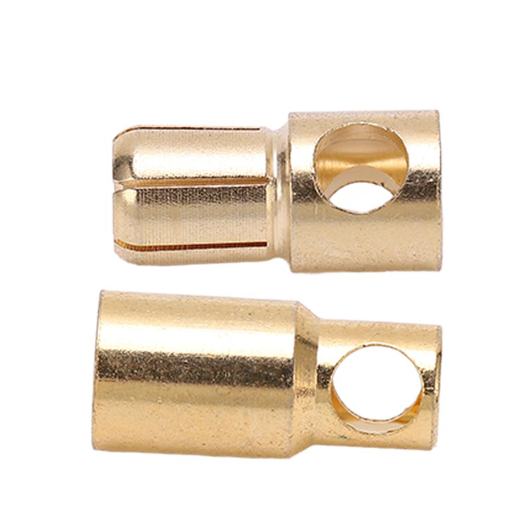 10 Sets 6mm Banana Connector Plug Copper Plating Good Transmission Male Female Battery Connectors