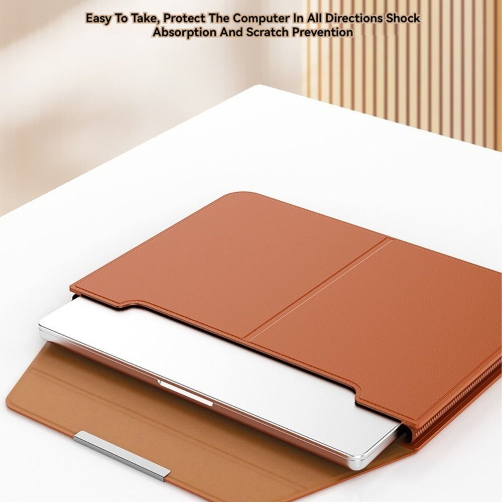 with Stand Laptop Sleeve Holder Automatic Closing Notebook Case for Macbook Air Men Women