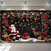 Рождественский декор фоновая ткань Санта-Клаус и олень подарок подвесная ткань для гостиной настенное украшение для дома