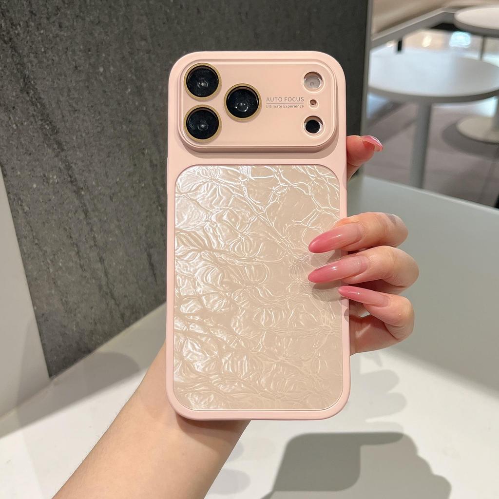 Высококачественный нишевый чехол с узором «ледяные трещины» для iPhone 17 Pro Max и Apple 16 Pro – Полное покрытие с защитой от падений.